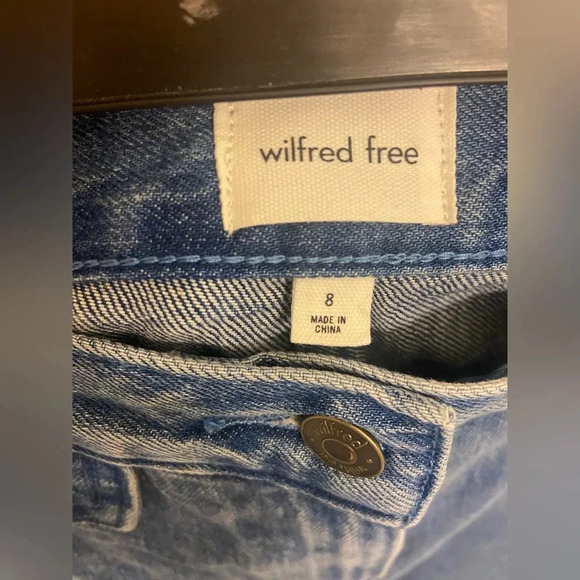 Aritzia Wilfred Free Range Jean Ocean Medium Blue Size 8 - Picture 6 of 7